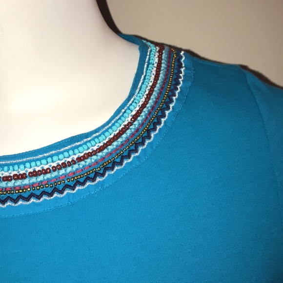 Crown & Ivy beaded top SIZE L (petite) - Picture 3 of 7